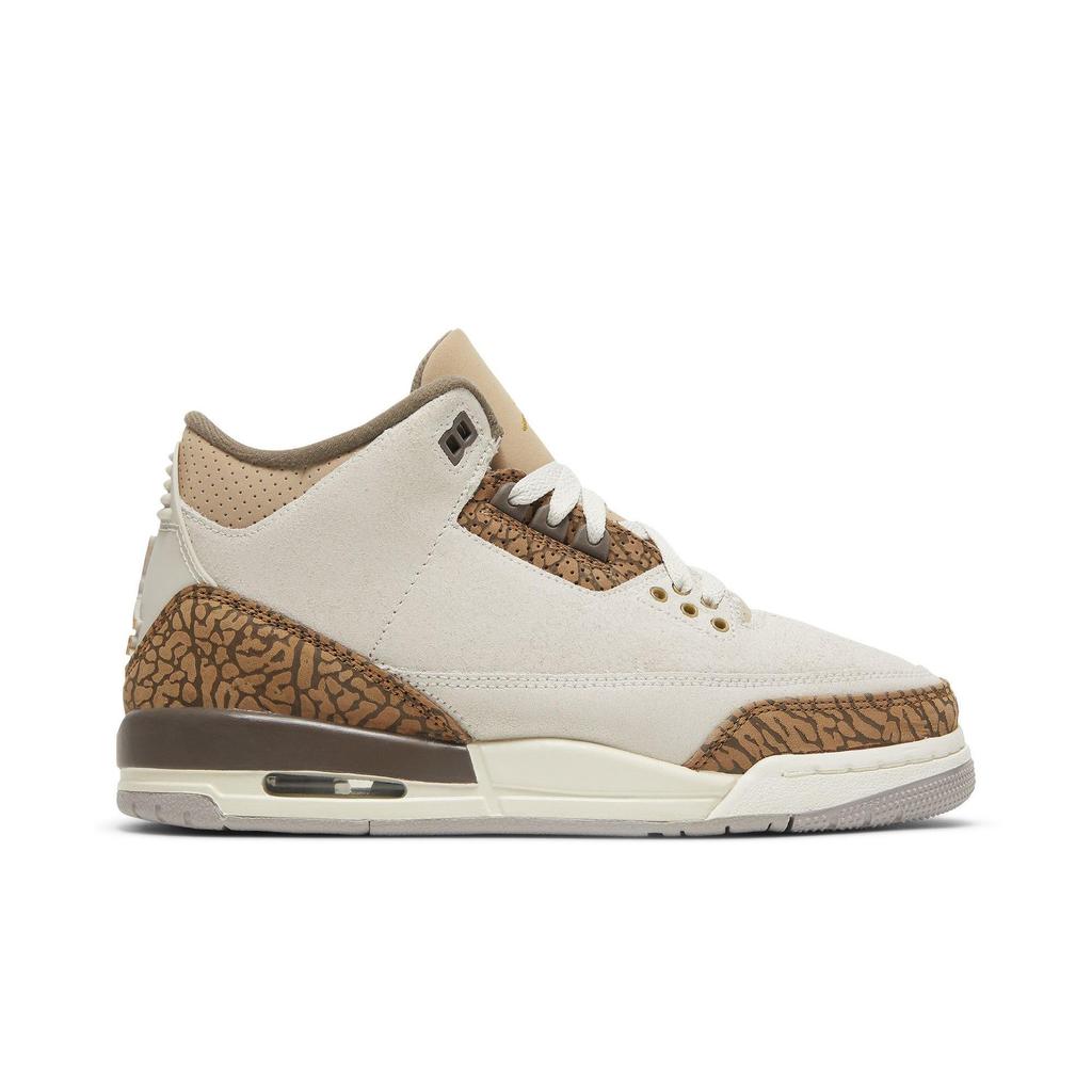 Air Jordan 3 Retro для школьников 'Palomino' (унисекс) Светло-древесно-коричневый / Металлический золотой / Светло-британский загар / Паломино / Конопля