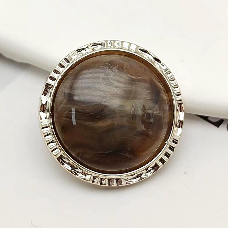 10pcs Pretty Plating Buttons Square Round Buttons Coat Windbreaker Sweater Accessories Various Styles DIY Sewing Supplies