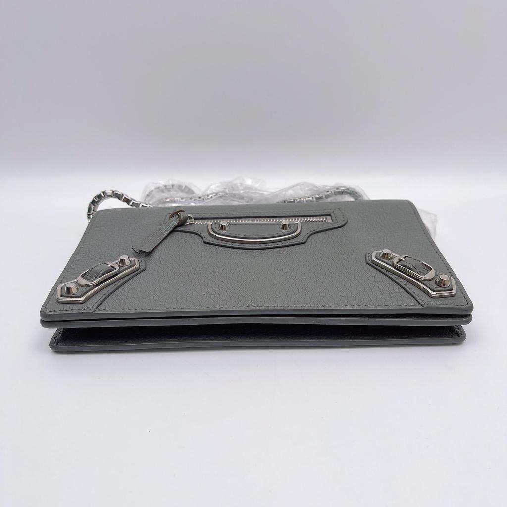 [Pre-Owned] Solid Color Zipper Leather Crossbody Shoulder Bag - Very Good #15KBV9L