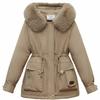 Зимняя новая женская, флисовая утепленная теплая куртка приталенного кроя, корейская, с капюшоном, хлопковая одежда, повседневная и универсальная