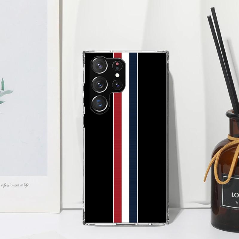 Luxury Sports Line Cool Stripes Phone Case For Samsung Galaxy Note 20 Ultra 10 Plus 9 8 M11 M12 M21 M30S M32 M51 M52 J4 J6 + J8