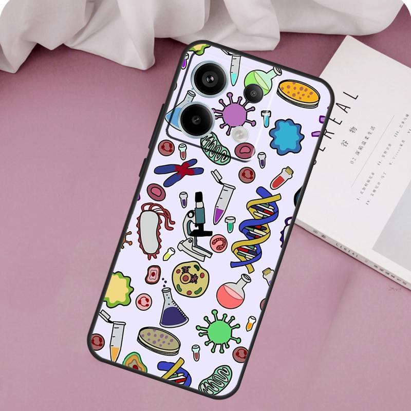 Наука Биология Химия Чехол Для Redmi Note 13 Pro 9 10 11 12 Pro Plus 9S 10S 11S 12S Крышка Для Redmi 12C 10C 13C