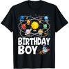 Birthday Boy Space Planets Birthday T-Shirt