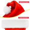 Christmas Hat Party Hat Handmade DIY Velvet Santa Claus Hat For Men Women Children New Year Party Supplies