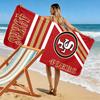 San Francisco 49ers Print Beach Towel, Large Soft Quick Dry Towel for Beach Camping Swimming