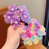 Mesh Flower Hair Net Rainbow Ballet Bun Snood Fashion Children Bun Net  Party