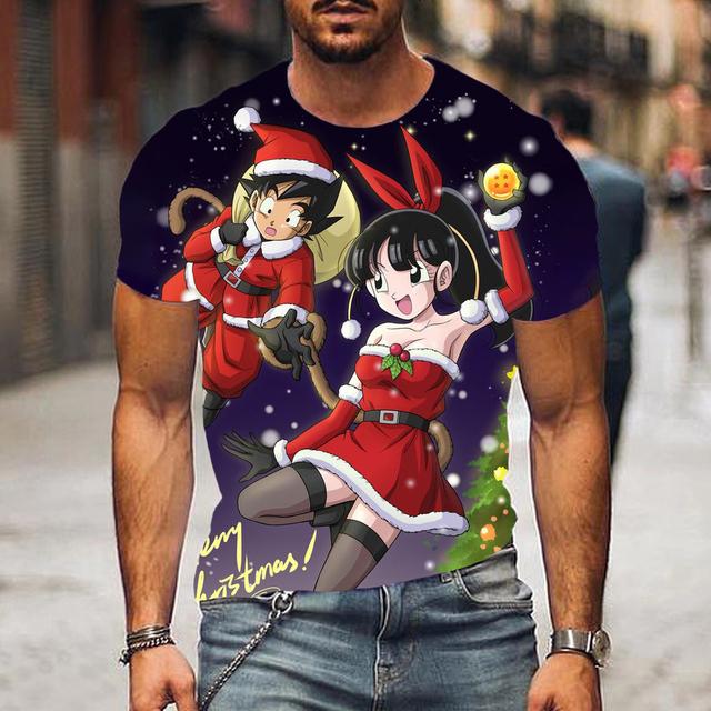 Жемчуг дракона, летние модные футболки с 3D принтом для мужчин, повседневные футболки с круглым вырезом и короткими рукавами, уличная одежда, свободные топы в стиле аниме