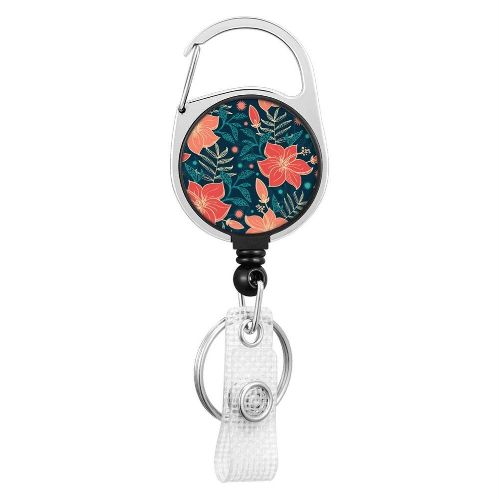 Retract Pull Key Chain Lanyard Clip Name Tag Holder Badge Holders ID Card Key Ring Badge Reel Clip