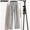 Dimanaf 2024 Большие размеры Длинные брюки Женские эластичные свободные однотонные хлопковые свободные повседневные женские базовые брюки