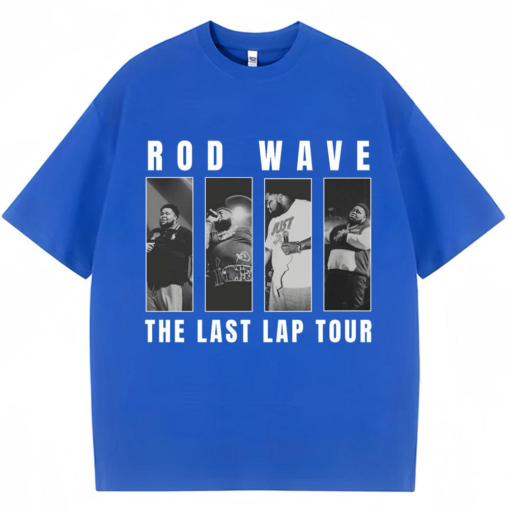 Rod Wave The Last Lap Tour Винтажные Футболки Мужская Хип-Хоп Готическая Мода Уличная Одежда Оверсайз Харадзюку Хлопковая Футболка Мужская