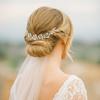 Luxury Crystal Pearl Hair Vine Shiny Fashion Bridal Hairband  Banquet Dancing Party