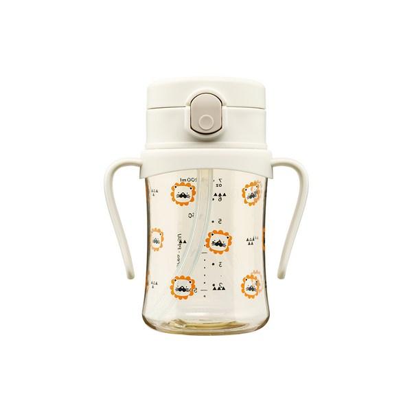 Archium Pattern Design Infant Straw Cup Archi Cup Infant Water Bottle Single Item, Cream, 200ml, Ryan 200ml