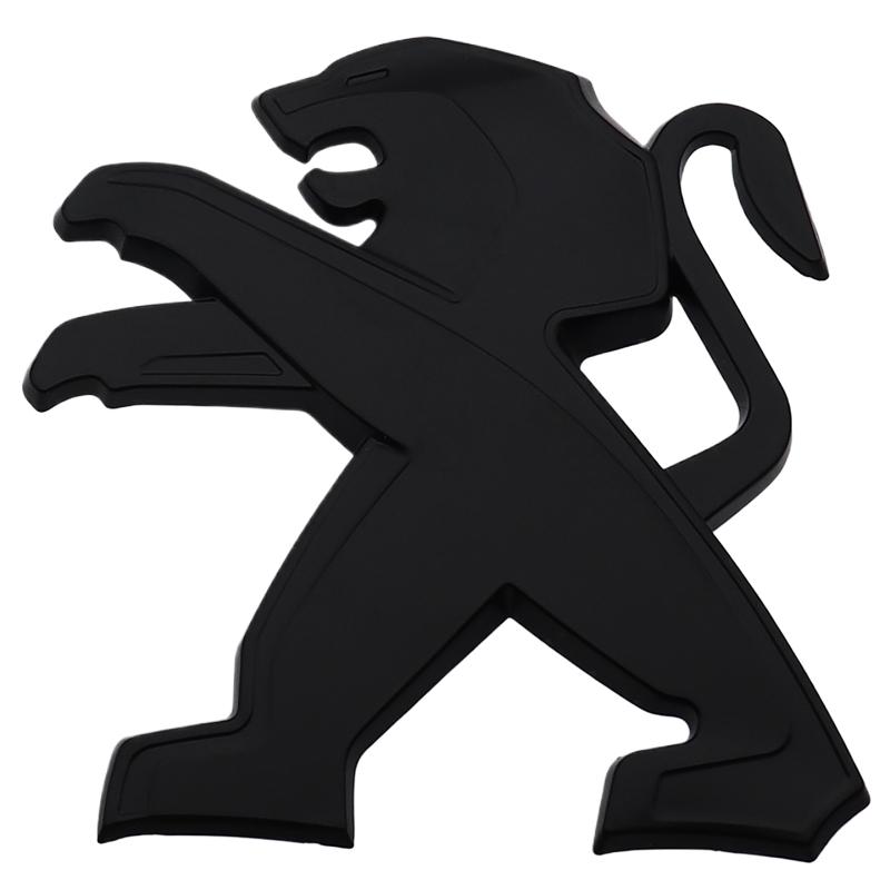 1pcs new ABS 3D Car Front logo Rear Bumper tail door trunk sticker car rear Emblem sticker styling Accessories For Peugeot