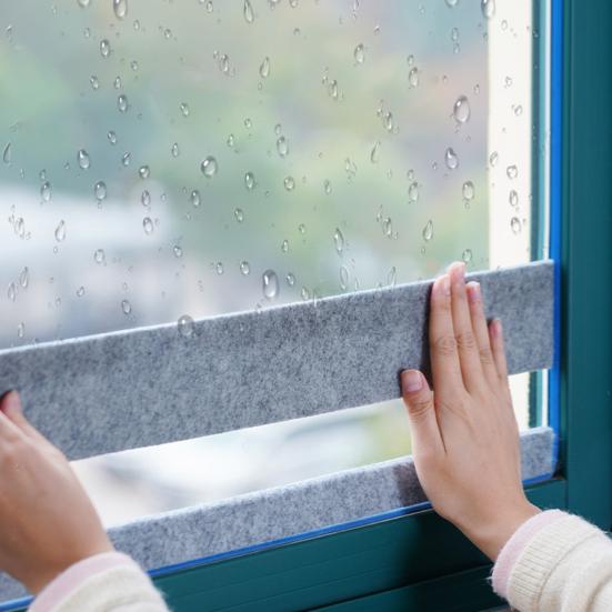 3 рулона 16,4 фута x 2 дюйма Поглотитель конденсата на окнах Толщина 5 мм Влагопоглощающая лента Полоски для поглощения конденсата на окнах