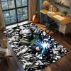 Naruto Hatake Kakashi Sharingan Eye Art Rug Carpet Large Area Rug Non Slip Washable Floor Mat Gamer Room Bedroom Home Decor