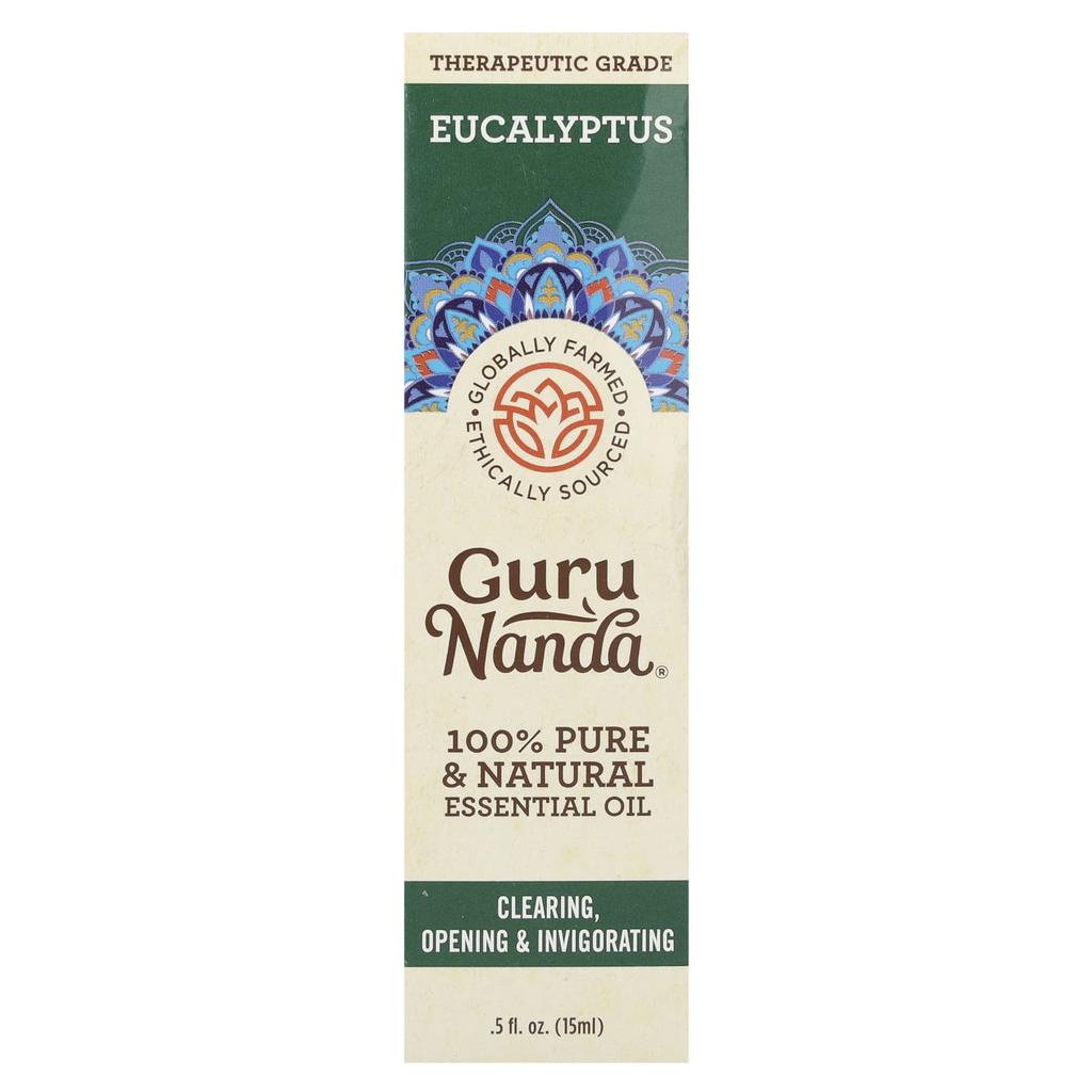 100% Pure Natural Essential Oil, Eucalyptus, 15 Ml (0.5 Fl Oz)