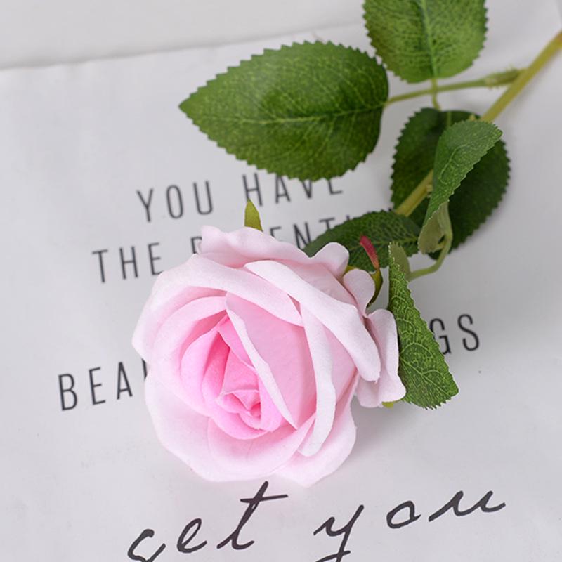 Фланелевые розы, искусственные цветы для дома, свадьбы, дня рождения, украшения, аксессуары, венок «сделай сам», подарки