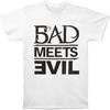 Мужская белая футболка Eminem Bad Meets Evil