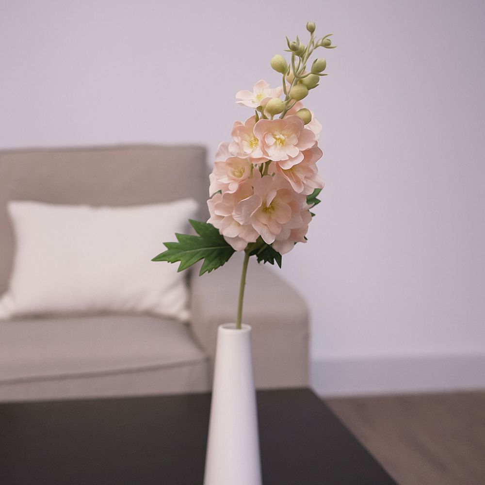 72cm Artificial Delphinium Flower Lifelike Simulation Flower Delphinium Stem  Wedding Bouquet