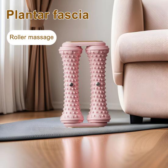 Double-Row Foot Massage Roller Plantar Fasciitis Muscle Sore Foot Arch Pain Relief Deep Tissue Relaxation Physical Therapy Fascia Roller
