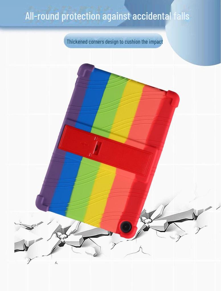 Совместим с Lenovo M10 3-го поколения TB328XU/TB328FU 10,1-дюймовый чехол - силиконовый чехол-кронштейн против падения