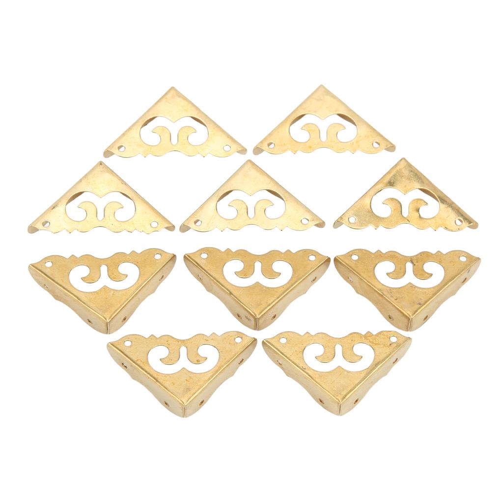 10 шт. металлический уголок-протектор винтажный дизайн элегантный стиль широкое применение прочный латунный уголок
