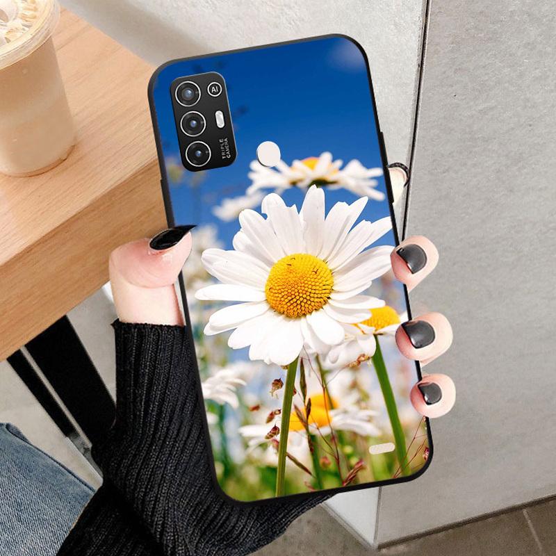 Мягкий чехол для ZTE Blade A52 Ударопрочная защитная задняя крышка для ZTE Blade A52 Модный окрашенный ТПУ силиконовый чехол для телефона
