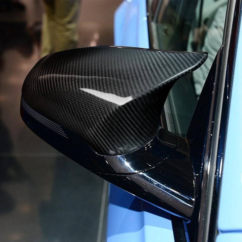 Real Carbon Fiber For BMW F80 M3 F82 M4 M2 F87 2014-2020 Car Side Exterior Rearview Mirror Cover Trim Car Accessories 2pcs L/RHD