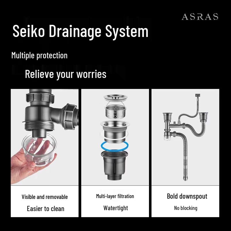 Комплект дренажной трубы для тыквенной раковины из нержавеющей стали 304 для одной раковины