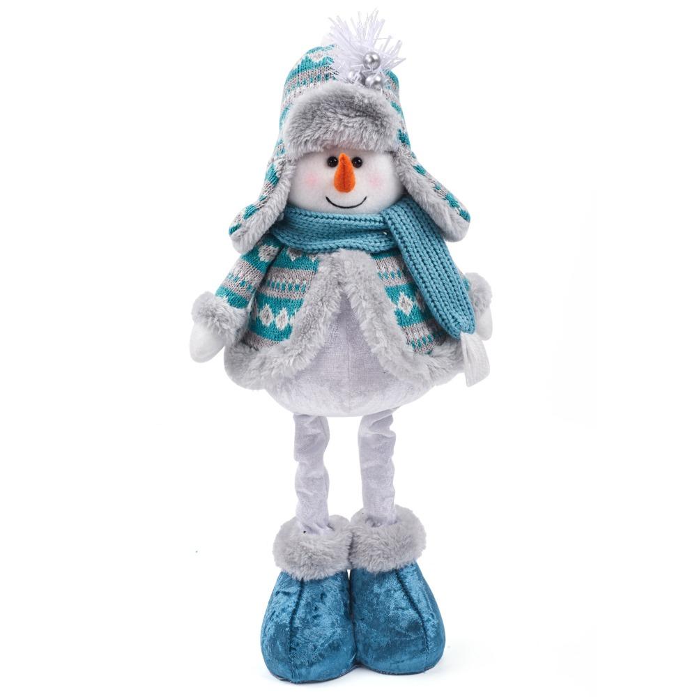 Синий Дед Мороз Выдвижная Кукла Снеговик Лось Счастливого Рождества Украшение Новогодние Принадлежности