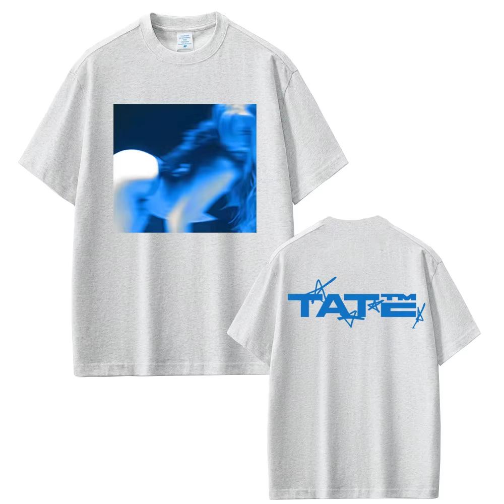 Тейт МакРей ТиТ за Тат Альбом 2025 Футболка Мужская Женская Мода Поп-музыка Футболка Унисекс Повседневная Хлопковая Винтажная Футболка с Коротким Рукавом