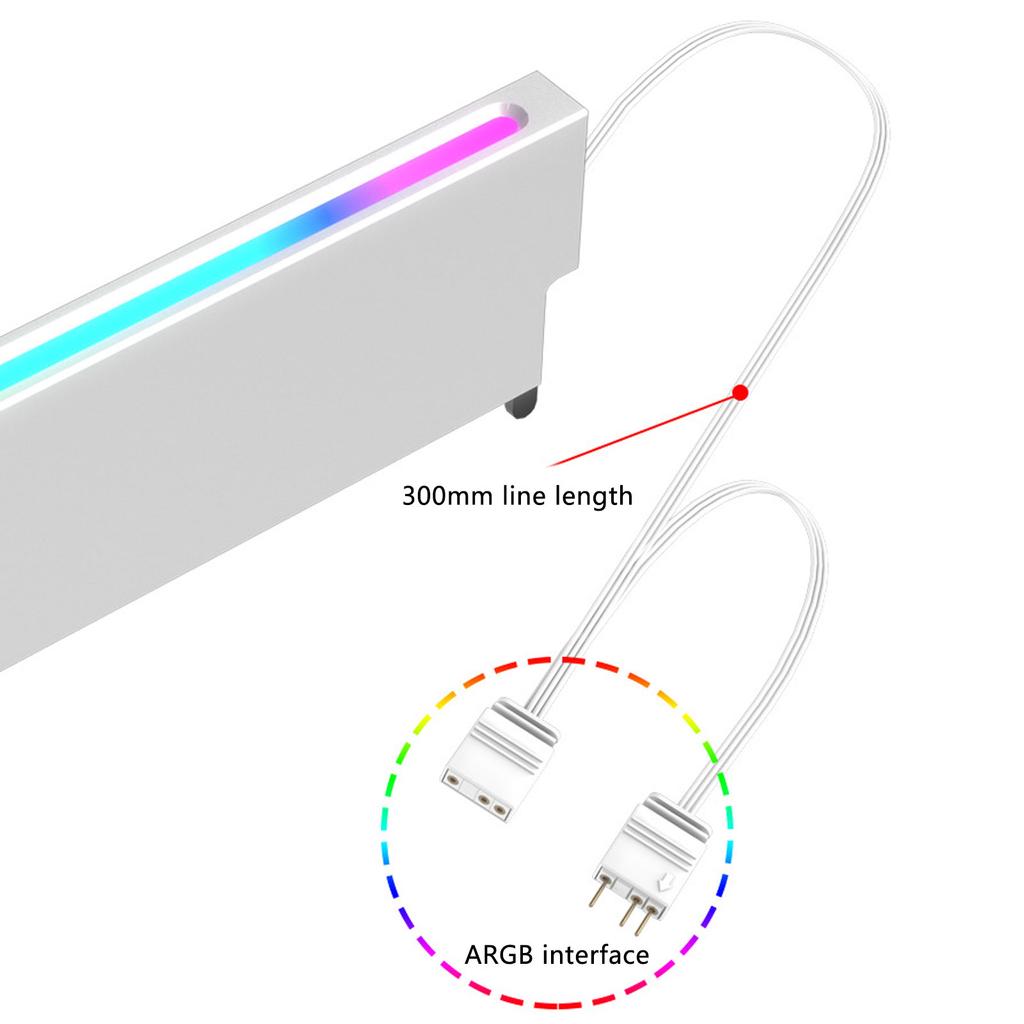 ARGB Memory Heatsink Cooler ARGB RAM Heatsink Heat Spreader for Enhanced Performances and Aesthetic Computer Upgrades