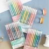 9Pcs/set Morandi Color Gel Pen 0.5mm Colorful Ink Writing Pens for Girl Journal Plan Book Scrapbook Outline Drawing Highlighters