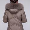 Real Fur Collar Winter Long Down Coats for Women Vintage Plus Size Parkas Hooded Elegant Thick Warm White Duck Down Jacket Woman Outerwears