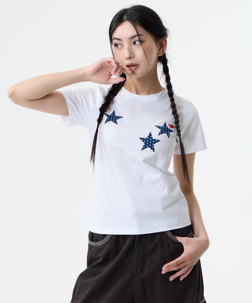 Nasttingijeubeleoldaenmi Футболка Dot Star_Белый