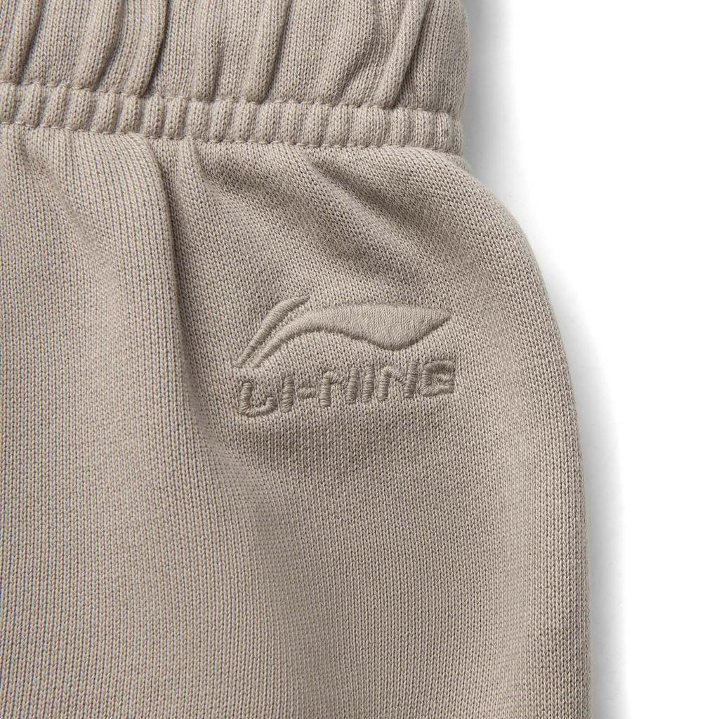 Li Ning Sports Lifestyle Series Solid Color Mid Waist Comfortable Breathable Versatile Straight Leg Casual Pants Men Bottoms Brown AKLV259-3