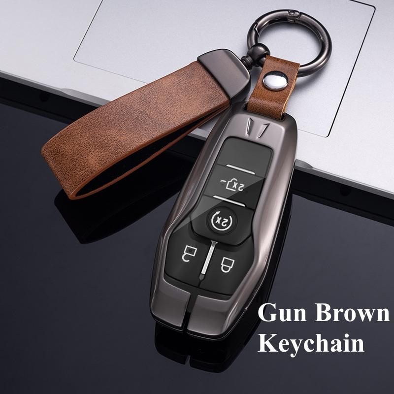 Новый дизайн, чехол для автомобильного ключа из сплава, чехол-брелок для Ford Fusion Mondeo Mustang F-150 Explorer Edge 2015-2018, защитный чехол-брелок