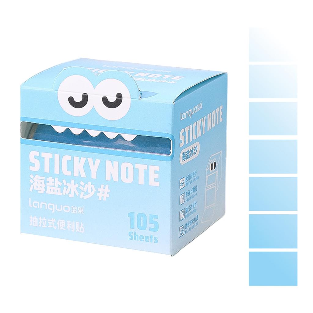 Прозрачные выдвижные блокноты для заметок самоклеящиеся 105 листов 108 листов для школы, офиса, дома, общежития