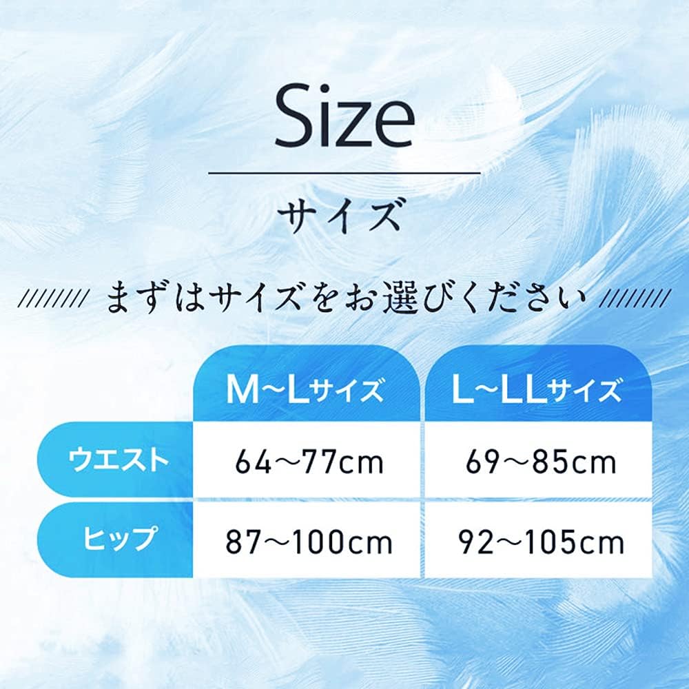 Slim Feather Compression Half Set of 4D Shape Memory Half Pelvic Lymph Home Beauty [Slim Feather] Leggings, L-LL, 2, Compression, Shapewear, Length,