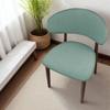 2pc/set C-shape Back Chair Covers Four Seasons Jacquard Solid Color Stretch Horn Chair Slipcover for Dining Room Hotel Ceremony