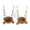 Hanging Bird House For Cage Bird Swing Toy With Chewing Toy Coconut Bird Nest Breeding Nesting Parrots Hanging Bed