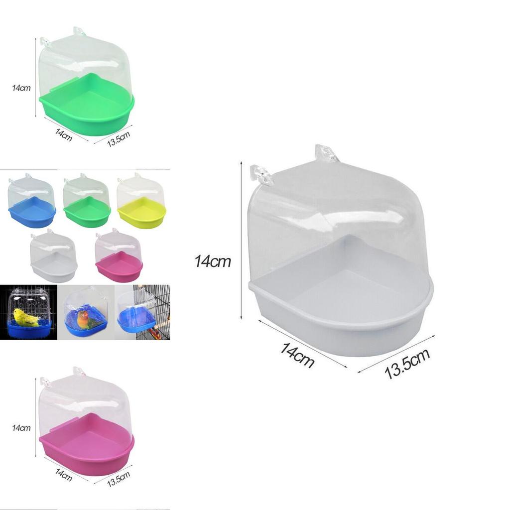 Ванночка для попугая маленького размера, пластиковый материал, узор «тигровая шкура», «пион», аксессуар для купания птиц