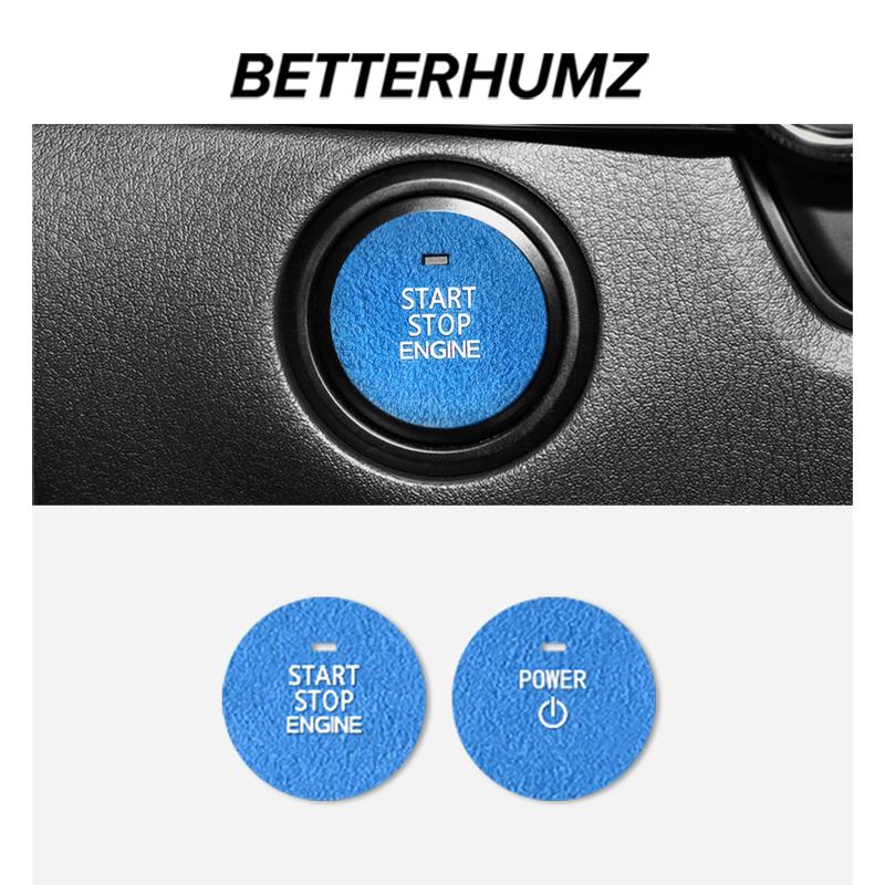 Betterhumz Для Mazda 3 Axela CX50 CX30 - Наклейки-отделки кнопки запуска двигателя Start Stop из Алькантары, Аксессуары для интерьера автомобиля