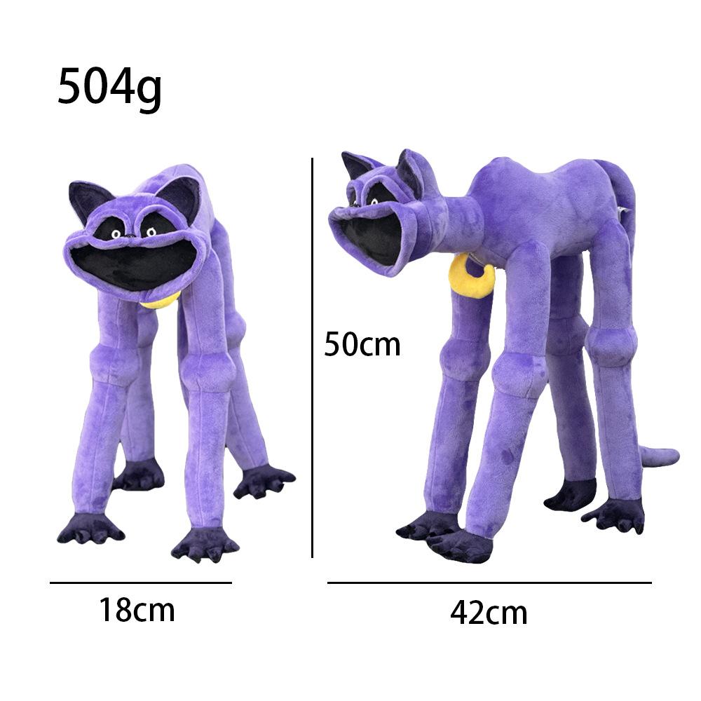 Purple Cat Doll Blue Elephant Plush Toy