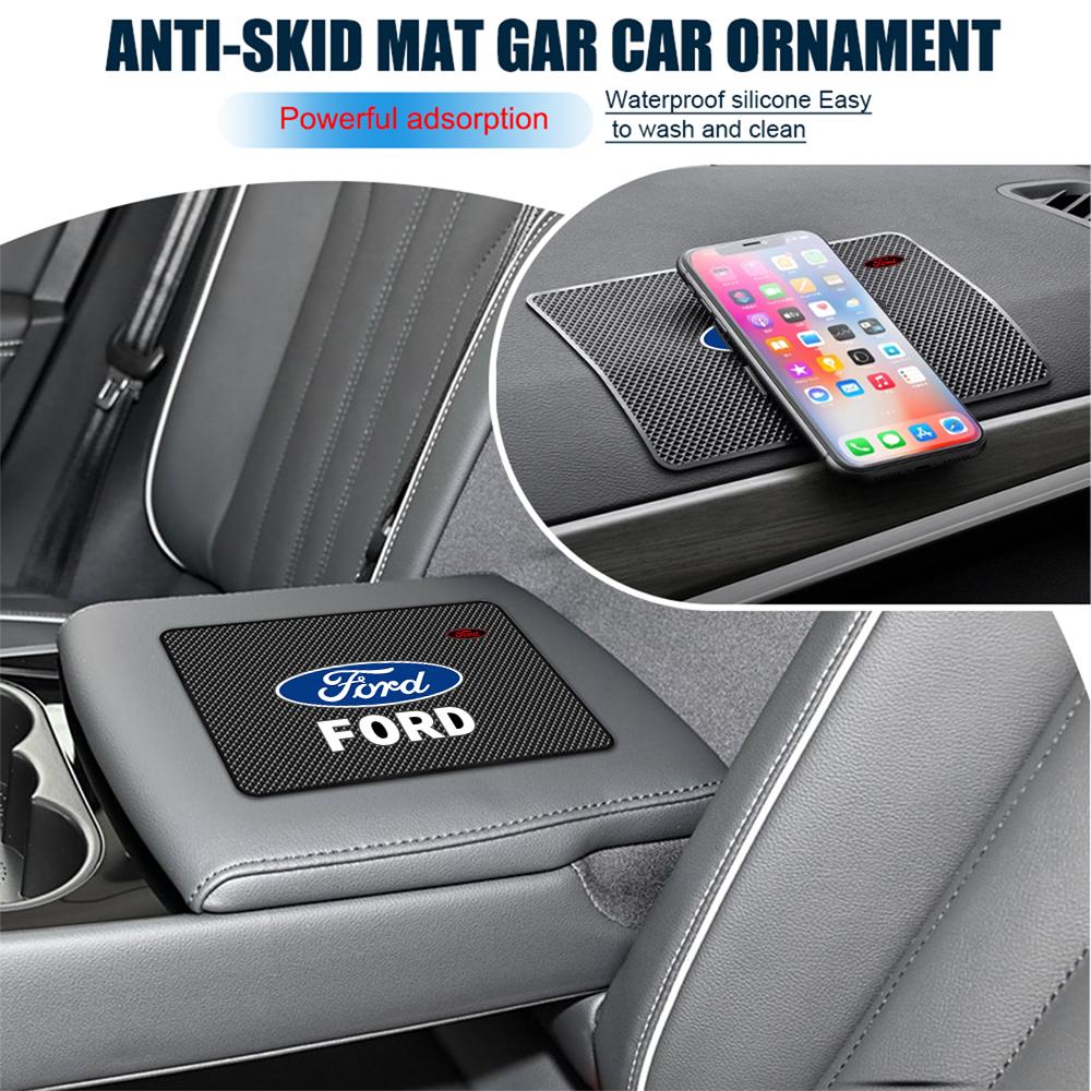 Car Silicone Dashboard Center Console Phone Glasses Holder Non-slip Pad For Ford Focus Mk4 Fiesta MK3 Kuga Mondeo ST Mk7 Mustang