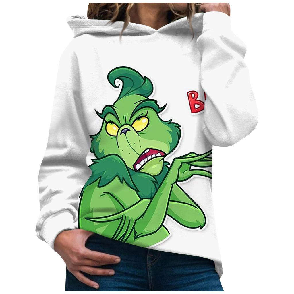Christmas Hooded Sweatshirts For Women Casual Long Sleeve Pullover Sweatshirt Fall Winter Clothes
