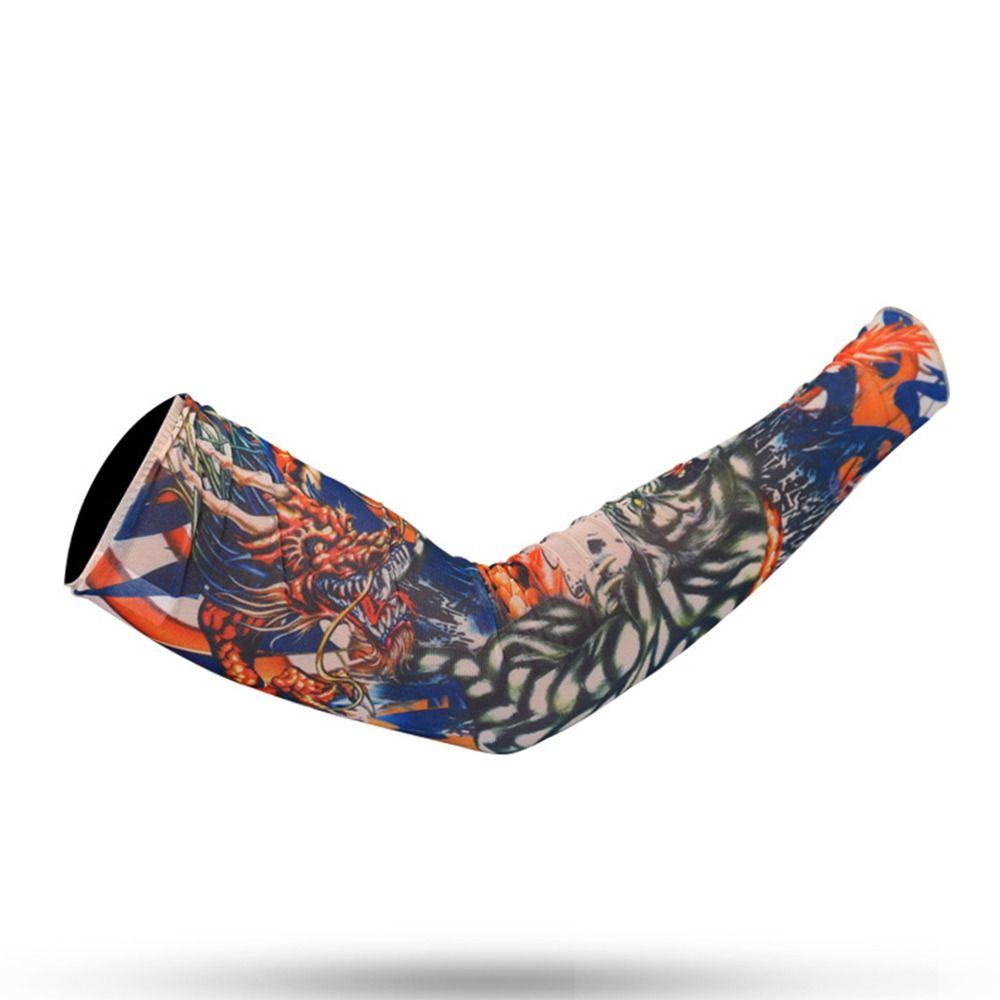 Summer Cooling UV Protection Arm Cover Sun Protection Flower Arm Sleeves Tattoo Arm Sleeves
