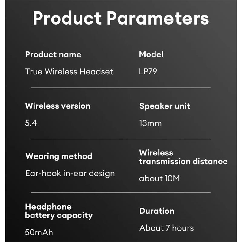 Оригинальные новые беспроводные наушники Lenovo LP79 TWS Bluetooth V5.4 со сверхнизкой задержкой для игровых наушников Hi-Fi Music Sports Earbuds