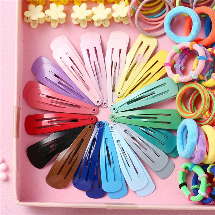Low MOQ 780 Piece Mixed Color Little Girl Elastic Hair Band Hair Claws and Clip Girls Accessories