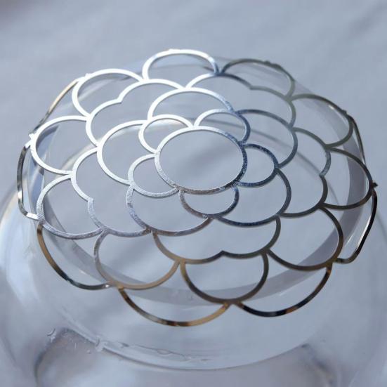 Floral Grid Organizer Stainless Steel 4" 5" 6" Flower Frog Wire Floral Arrangement Grid for Vases Bouquets Dining Table Decoration